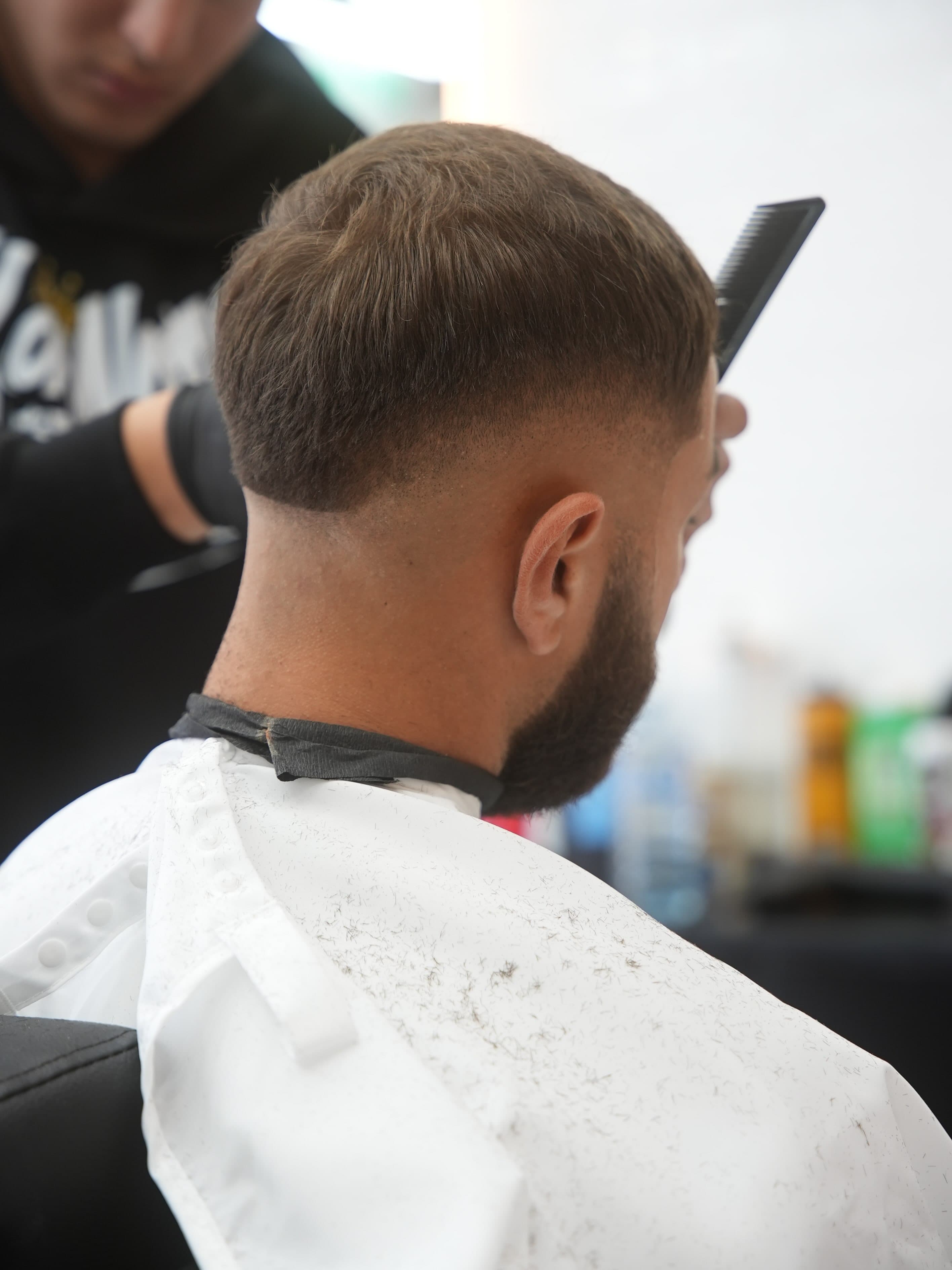 Taper fade, back detail